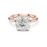 Floral Hidden Halo Ring